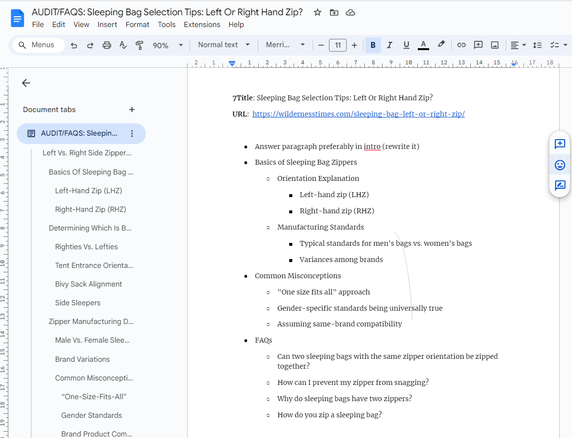 Updated the outdated content by researching the keyword intent