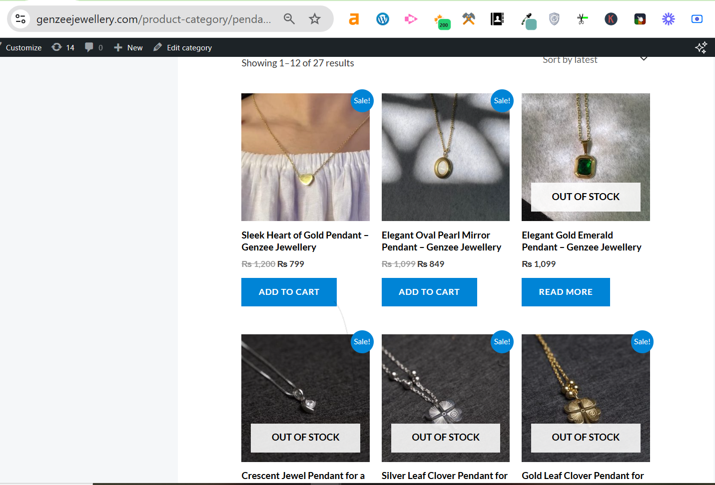 genzee category page