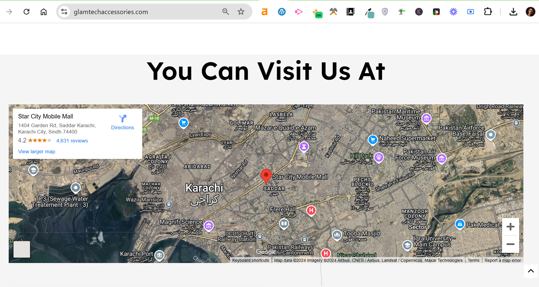 glamtech locally map integration